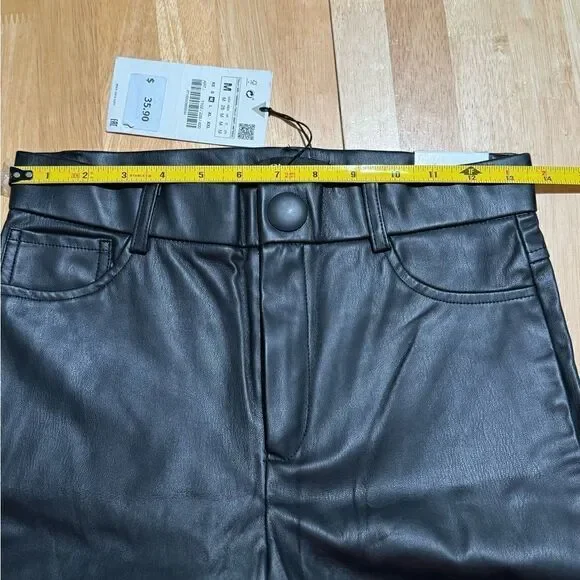 ZARA faux leather leggings NWT - Picture 8 of 10